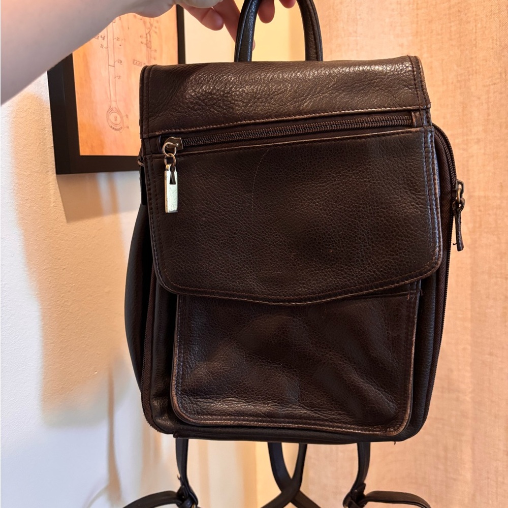 Small Leather Backpack